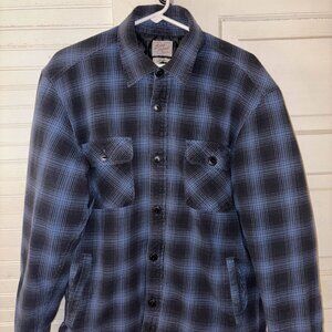 Raylan Givins Blue Plaid Lucky Brand Quilted Jacket